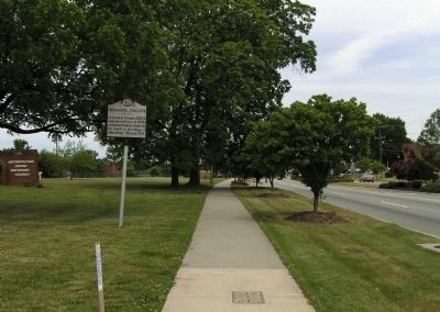 Wide view of the Immanuel College Marker. Click for full size. Wide view of the Immanuel College Marker image. Click for full size.