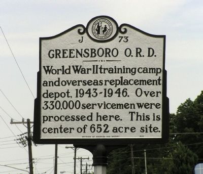 Greensboro O.R.D. Marker. Click for full size. Greensboro O.R.D. Marker image. Click for full size.