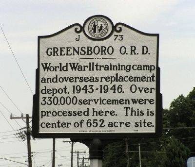 Greensboro O.R.D. Marker image. Click for full size.