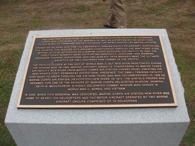 New River Aviation Memorial Marker. Click for full size. New River Aviation Memorial Marker image. Click for full size.