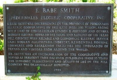 E. Babe Smith Marker image. Click for full size.