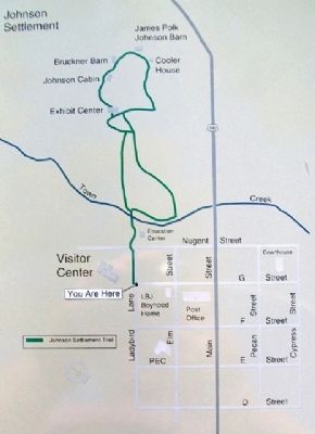 Johnson Settlement Trail Marker Map image. Click for full size.