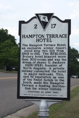 Hampton Terrace Hotel Marker image. Click for full size.