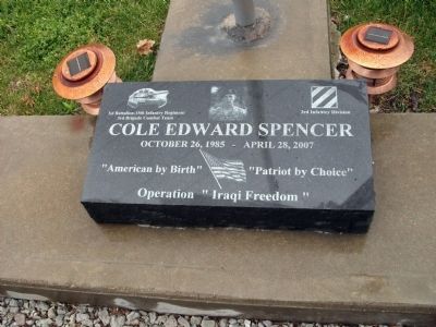 Cole Edward Spencer Marker. Click for full size. Cole Edward Spencer Marker image. Click for full size.