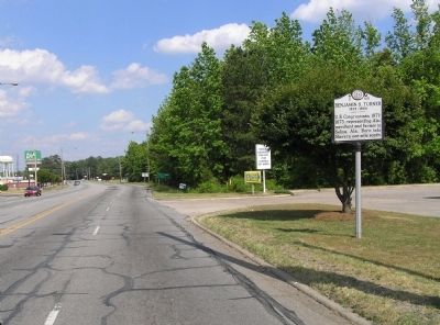 Wide view of the Benjamin S. Turner Marker. Click for full size. Wide view of the Benjamin S. Turner Marker image. Click for full size.