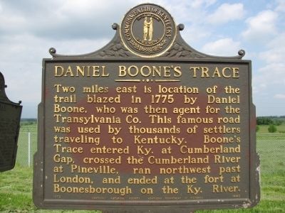 Daniel Boone's Trace Marker image. Click for full size.