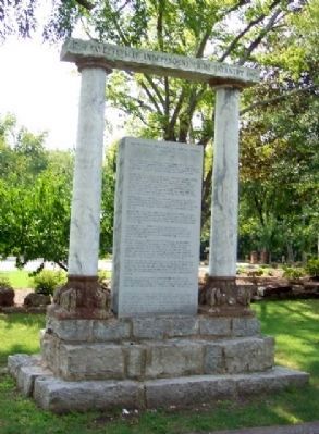 Fayetteville Independent Light Infantry Company Monument (front) image. Click for full size.