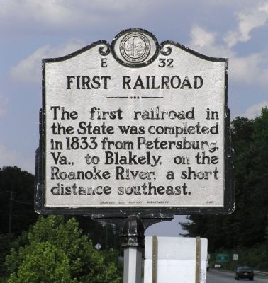 First Railroad Marker image. Click for full size.