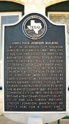 James Polk Johnson Building Marker image. Click for full size.