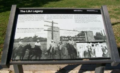 The LBJ Legacy Marker image. Click for full size.