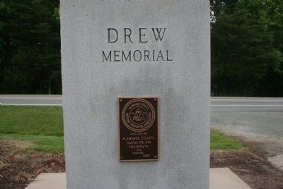 The Back of the Charles Richard Drew Marker image. Click for full size.
