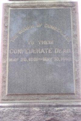 Cumberland County Confederate Memorial image. Click for full size.