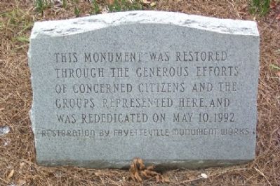 Cumberland County Confederate Memorial Restoration image. Click for full size.