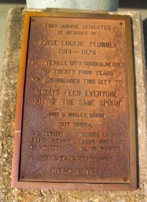 Plummer Bridge Marker. Click for full size. Plummer Bridge Marker image. Click for full size.
