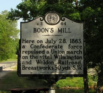 Boon's Mill Marker image. Click for full size.