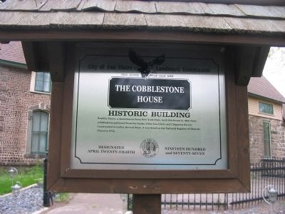 The Cobblestone House Marker image. Click for full size.