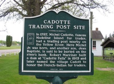 Cadotte Trading Post Site Marker. Click for full size. Cadotte Trading Post Site Marker image. Click for full size.