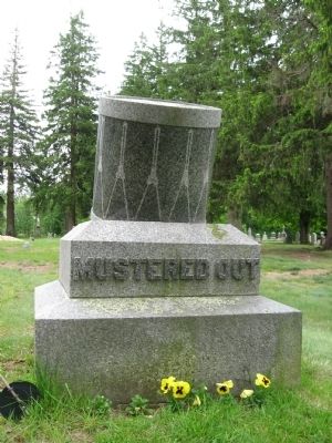 Mustered Out Monument image. Click for full size.