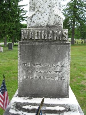 Wadhams Brothers Memorial. Click for full size. Wadhams Brothers Memorial image. Click for full size.