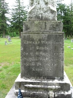 Wadhams Brothers Memorial. Click for full size. Wadhams Brothers Memorial image. Click for full size.