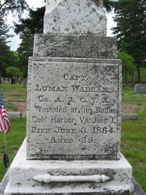 Wadhams Brothers Memorial. Click for full size. Wadhams Brothers Memorial image. Click for full size.