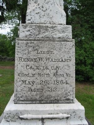 Wadhams Brothers Memorial. Click for full size. Wadhams Brothers Memorial image. Click for full size.