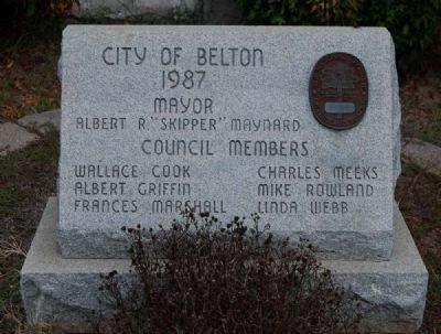 The Belton Standpipe Marker. Click for full size. The Belton Standpipe Marker image. Click for full size.