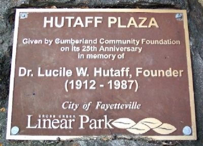 Hutaff Plaza Marker. Click for full size. Hutaff Plaza Marker image. Click for full size.