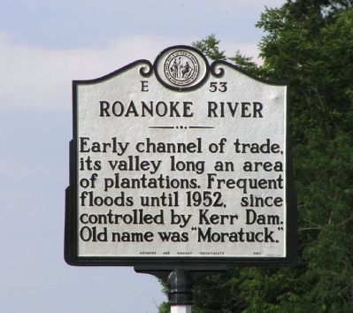 Roanoke River Marker image. Click for full size.