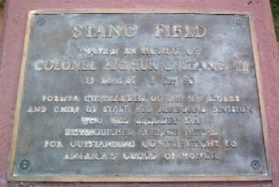Stang Field Marker. Click for full size. Stang Field Marker image. Click for full size.