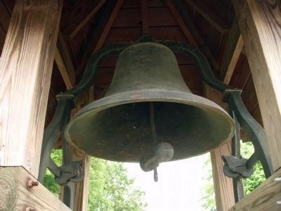 The adjacent bell tower houses a 1914 Firehouse Bell. image. Click for full size.