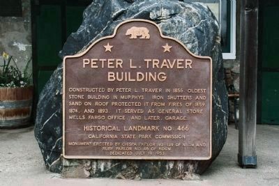 Peter L. Traver Building Marker. Click for full size. Peter L. Traver Building Marker image. Click for full size.