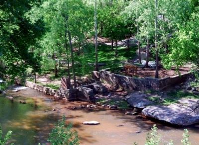 McBee Mills Ruins -<br>From Parking Lot Across Reedy River. Click for full size. McBee Mills Ruins -<br>From Parking Lot Across Reedy River image. Click for full size.