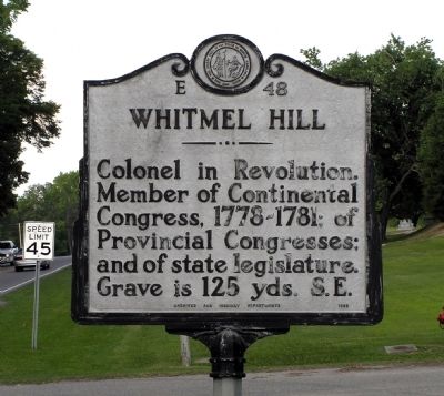 Whitmel Hill Marker image. Click for full size.