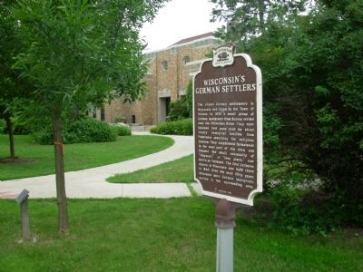 Wisconsin's German Settlers Marker image. Click for full size.