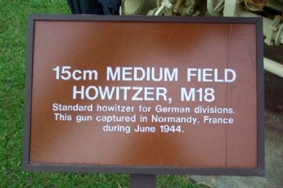 15cm Medium Field Howitzer, M18 Marker. Click for full size. 15cm Medium Field Howitzer, M18 Marker image. Click for full size.