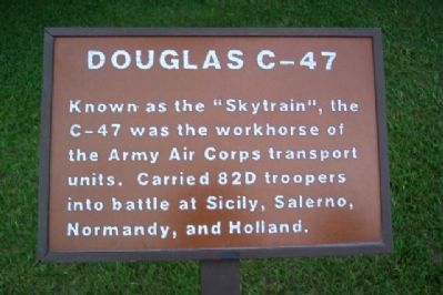 Douglas C-47 Marker. Click for full size. Douglas C-47 Marker image. Click for full size.