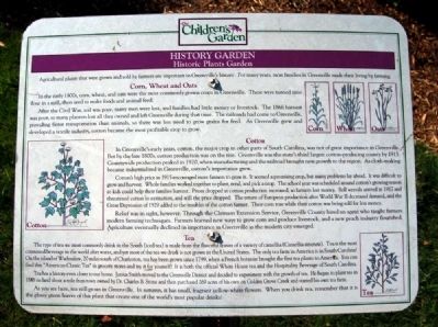 Historic Plants Garden Marker image. Click for full size.