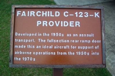 Fairchild C-123-K Provider Marker image. Click for full size.
