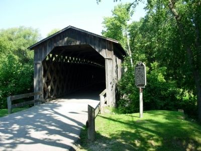 Last Covered Bridge Marker. Click for full size. Last Covered Bridge Marker image. Click for full size.