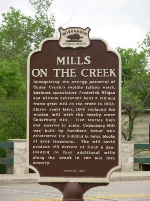 Mills on the Creek Marker. Click for full size. Mills on the Creek Marker image. Click for full size.