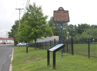 Historical Markers at Lincoln Cemetery image. Click for full size.