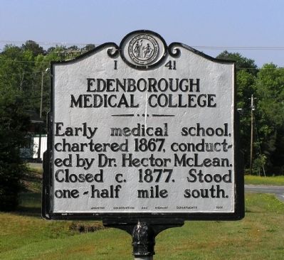 Edenborough Medical College Marker image. Click for full size.