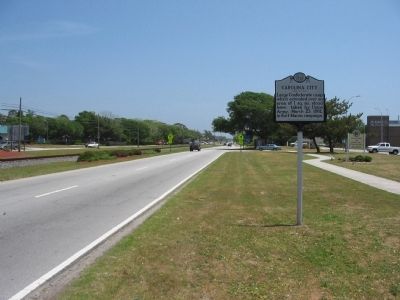Carolina City Marker. Click for full size. Carolina City Marker image. Click for full size.