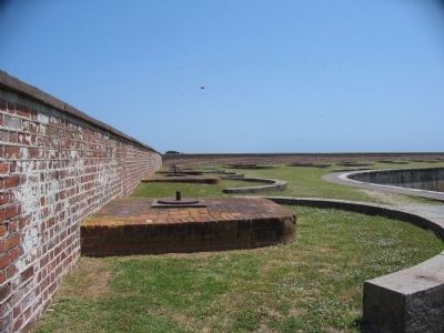 Gun Mountings at Fort Macon image. Click for full size.