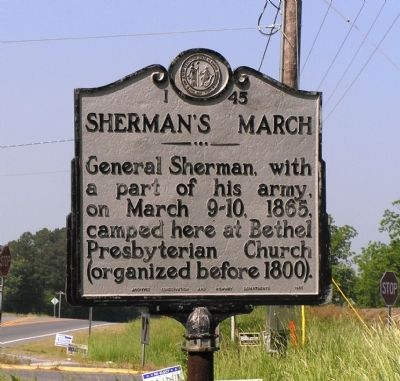 Sherman's March Marker. Click for full size. Sherman's March Marker image. Click for full size.