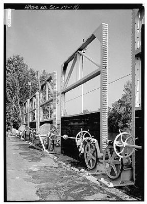 1896 Power Plant canal watergates. Click for full size. 1896 Power Plant canal watergates image. Click for full size.