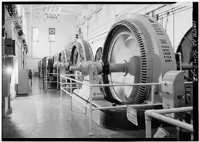 1896 Power Plant generators #1-4 , in 1986 image. Click for full size.
