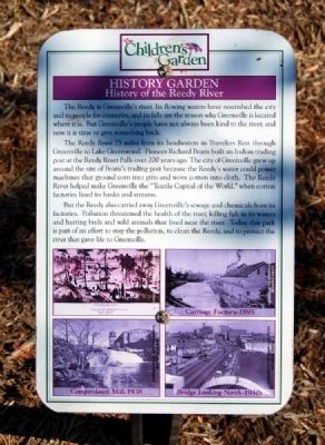 History of the Reedy River Marker. Click for full size. History of the Reedy River Marker image. Click for full size.