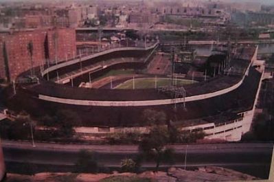 Post Card Showing the Polo Grounds from Coogan's Bluff. Click for full size. Post Card Showing the Polo Grounds from Coogan's Bluff image. Click for full size.